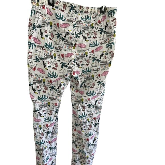 Old Navy Women Teen L Pajama Bottom Sleep Pants Tropical Cotton NWOT - Picture 1 of 4